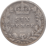 1909 SIXPENCE ( FINE ) 3 - Sixpence - Cambridgeshire Coins