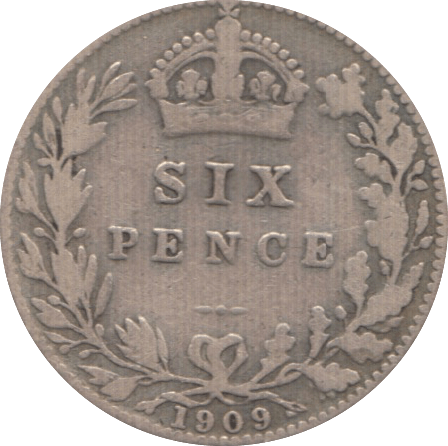 1909 SIXPENCE ( FINE ) 4 - Sixpence - Cambridgeshire Coins