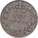 1909 SIXPENCE ( FINE ) - Sixpence - Cambridgeshire Coins