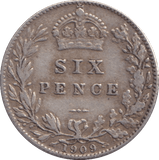 1909 SIXPENCE ( GF ) - Sixpence - Cambridgeshire Coins