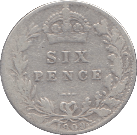 1909 SIXPENCE ( NF ) - Sixpence - Cambridgeshire Coins