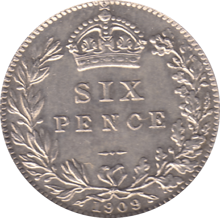 1909 SIXPENCE ( UNC ) - Sixpence - Cambridgeshire Coins