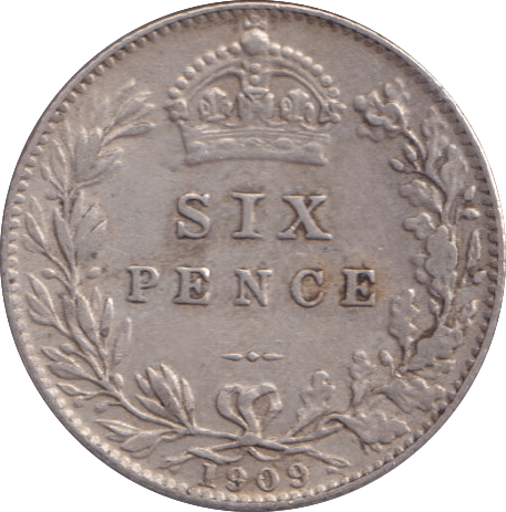 1909 SIXPENCE ( VF ) - Sixpence - Cambridgeshire Coins