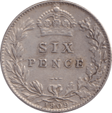 1909 SIXPENCE ( VF ) - Sixpence - Cambridgeshire Coins