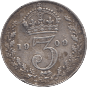1909 THREEPENCE ( FINE ) - Threepence - Cambridgeshire Coins