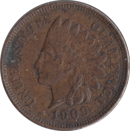 1909 USA ONE CENT - WORLD COINS - Cambridgeshire Coins