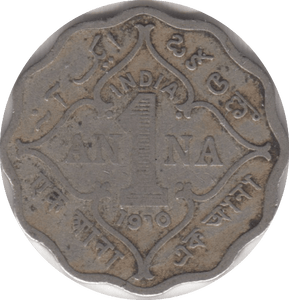 1910 1 ANNA BRITISH INDIA - WORLD COINS - Cambridgeshire Coins