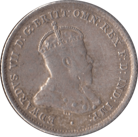 1910 AUSTRALIA SILVER SIXPENCE - SILVER WORLD COINS - Cambridgeshire Coins