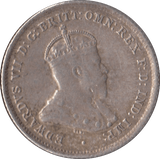 1910 AUSTRALIA SILVER SIXPENCE - SILVER WORLD COINS - Cambridgeshire Coins
