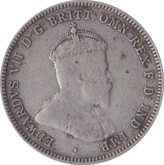1910 AUSTRALIAN SILVER SHILLING - SILVER WORLD COINS - Cambridgeshire Coins