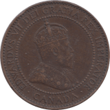 1910 CANADA ONE CENT - WORLD COINS - Cambridgeshire Coins
