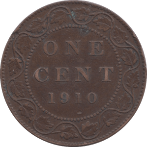 1910 CANADA ONE CENT - WORLD COINS - Cambridgeshire Coins