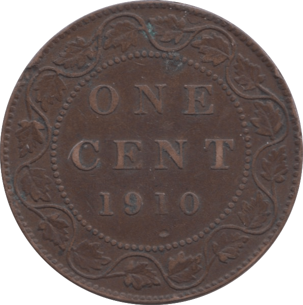 1910 CANADA ONE CENT - WORLD COINS - Cambridgeshire Coins