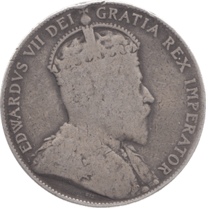 1910 CANADA SILVER 50 CENTS - WORLD COINS - Cambridgeshire Coins