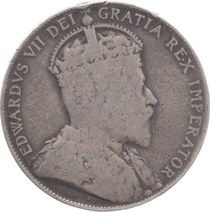 1910 CANADA SILVER 50 CENTS - WORLD COINS - Cambridgeshire Coins