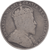 1910 CANADA SILVER 50 CENTS - WORLD COINS - Cambridgeshire Coins