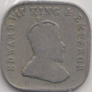 1910 CEYLON 5 CENTS - WORLD COINS - Cambridgeshire Coins