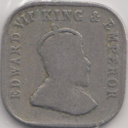 1910 CEYLON 5 CENTS - WORLD COINS - Cambridgeshire Coins