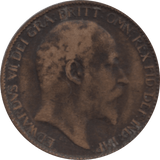 1910 FARTHING 2 ( VF ) 38 - Farthing - Cambridgeshire Coins