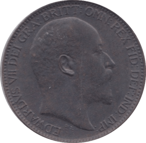 1910 FARTHING ( AUNC ) 23 - Farthing - Cambridgeshire Coins