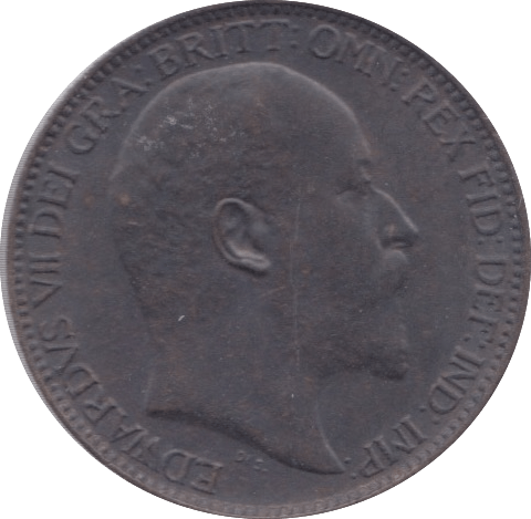 1910 FARTHING ( AUNC ) 23 - Farthing - Cambridgeshire Coins