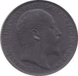 1910 FARTHING ( AUNC ) 23 - Farthing - Cambridgeshire Coins