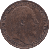 1910 FARTHING ( EF ) 2 - Farthing - Cambridgeshire Coins