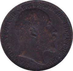 1910 FARTHING ( EF ) - Farthing - Cambridgeshire Coins