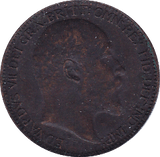 1910 FARTHING ( EF ) - Farthing - Cambridgeshire Coins