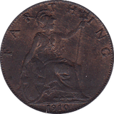 1910 FARTHING ( UNC ) - Farthing - Cambridgeshire Coins