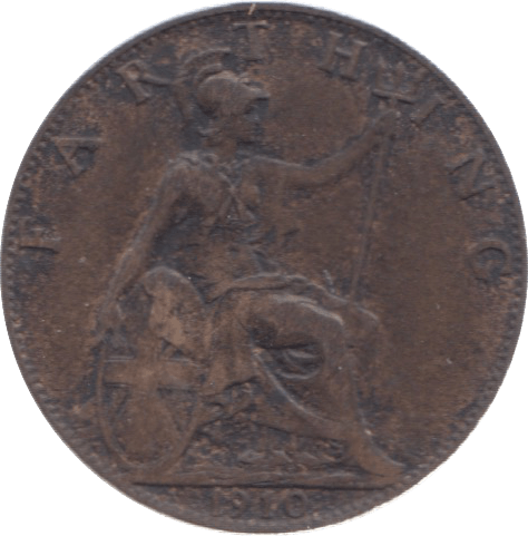 1910 FARTHING ( VF ) 23 - Farthing - Cambridgeshire Coins