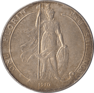1910 FLORIN ( EF ) - FLORIN - Cambridgeshire Coins
