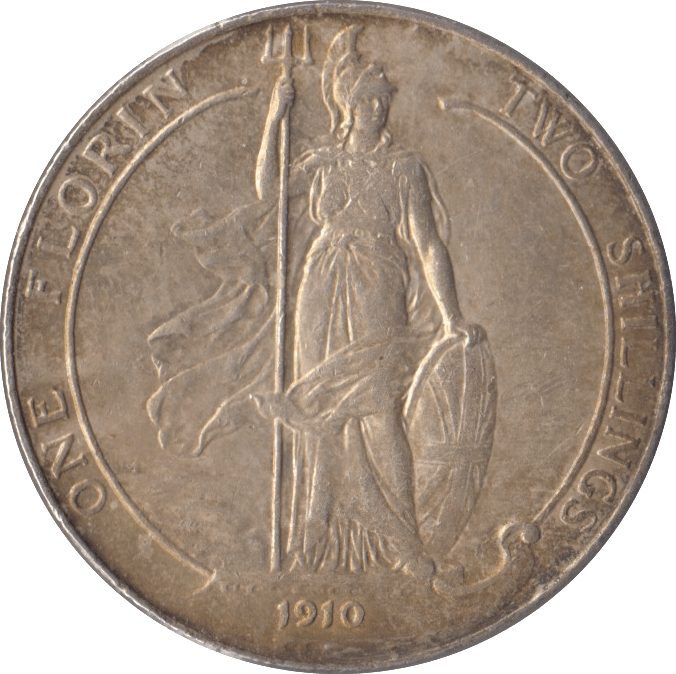 1910 FLORIN ( EF ) - FLORIN - Cambridgeshire Coins