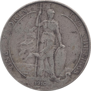 1910 FLORIN ( FINE ) 9 - Florin - Cambridgeshire Coins