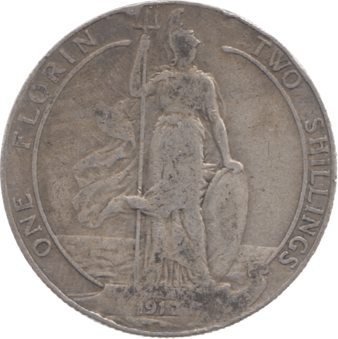 1910 FLORIN ( FINE ) 9 - Florin - Cambridgeshire Coins