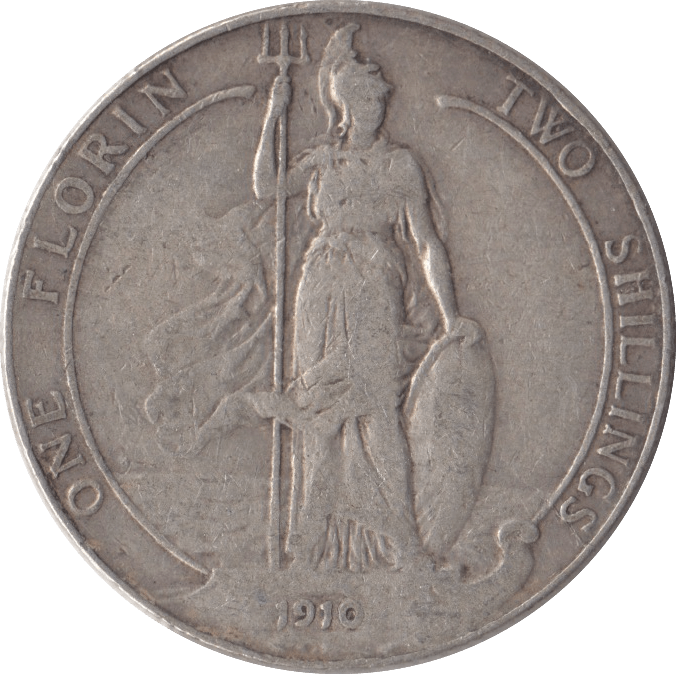1910 FLORIN ( FINE ) - FLORIN - Cambridgeshire Coins