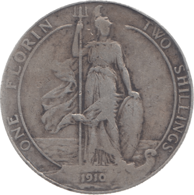 1910 FLORIN ( FINE ) - Florin - Cambridgeshire Coins