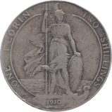 1910 FLORIN ( FINE ) - Florin - Cambridgeshire Coins