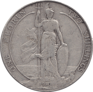 1910 FLORIN ( GF ) 3 - Florin - Cambridgeshire Coins