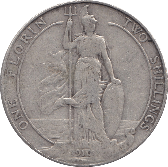 1910 FLORIN ( GF ) 3 - Florin - Cambridgeshire Coins