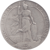 1910 FLORIN ( GF ) 6 - Florin - Cambridgeshire Coins