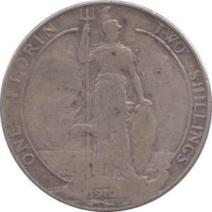 1910 FLORIN ( NF ) 2 - Florin - Cambridgeshire Coins