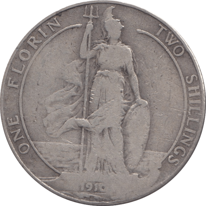 1910 FLORIN ( NF ) 4 - Florin - Cambridgeshire Coins