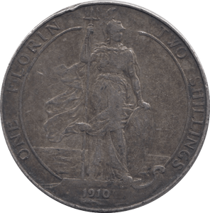 1910 FLORIN ( VF ) - Florin - Cambridgeshire Coins