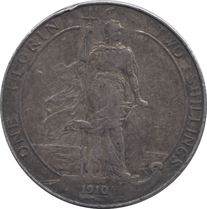 1910 FLORIN ( VF ) - Florin - Cambridgeshire Coins