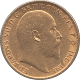 1910 GOLD HALF SOVEREIGN ( AUNC ) REF 2 - Half Sovereign - Cambridgeshire Coins