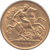 1910 GOLD HALF SOVEREIGN ( AUNC ) REF 2 - Half Sovereign - Cambridgeshire Coins