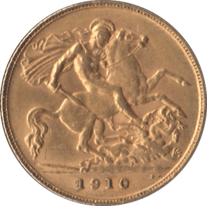 1910 GOLD HALF SOVEREIGN ( EF ) - Half Sovereign - Cambridgeshire Coins