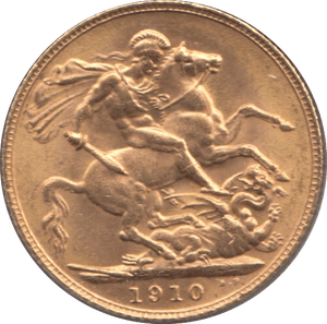 1910 GOLD SOVEREIGN ( AUNC ) - Sovereign - Cambridgeshire Coins