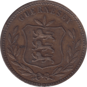 1910 GUERNSEY 8 DOUBLES - WORLD COINS - Cambridgeshire Coins